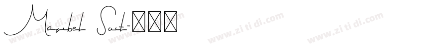 Maribel Suit字体转换